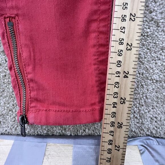 American‎ Rag Cie Women 5R Low Rise Premium Straight Stretch Denim Salmon Pink - Picture 6 of 8